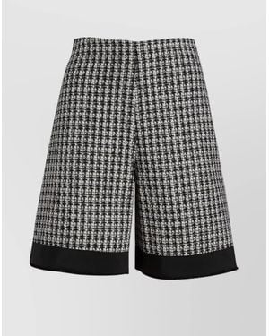 Moncler Tweed Flared Tailored Shorts - Grey
