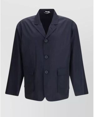 Thom Browne Polyester Coat - Blue