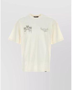 Represent Oversize T-Shirt Featuring Thoroughbred Dogs Graphic - White