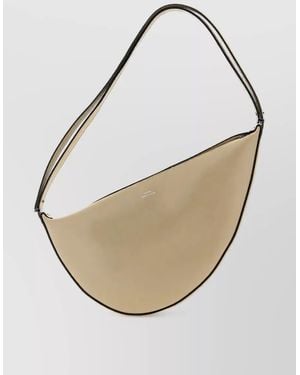 TOTEME Leather Shoulder Bag - Natural