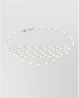 Swarovski Mesmera Necklace Teardrop Crystals Adjustable Chain - Multicolour