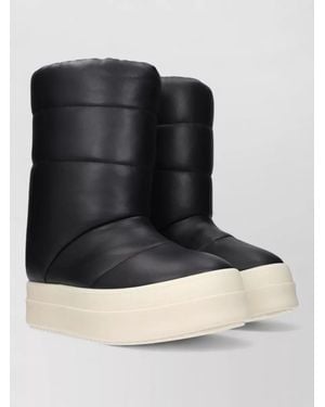 Rick Owens Leather Ankle Boots - Black