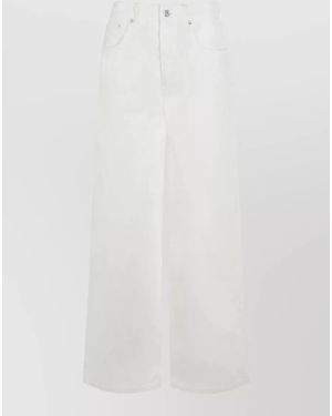 Anine Bing Wide-Leg Jeans - White