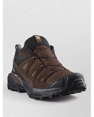 Salomon Lace Sneakers Mesh Panels Pull Tab - Brown