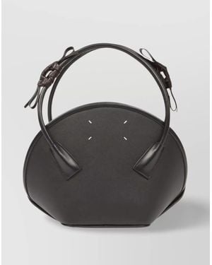 Maison Margiela Calf Leather Shoulder Bag - Black