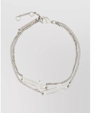 DSquared² Double Chain Cross Pendant Bracelet - Multicolor