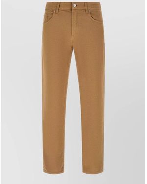 Department 5 Denim High-Rise Cropped Straight-Leg Jeans - Natural