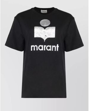 Isabel Marant Distressed Graphic T-Shirt - Black