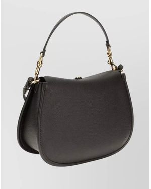 Etro Medium Leather Shoulder Bag - Black