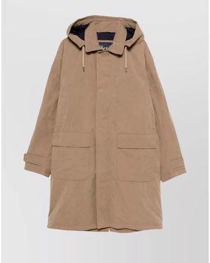 Herno Down Long Hooded Parka - Natural