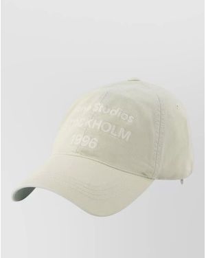 Acne Studios Cotton Cap - Natural