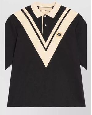 Valentino Cotton Polo Shirt - Black