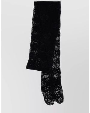 Saint Laurent Lace Tights - Black