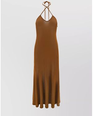 Tom Ford Slim-Fit Midi Dress - Natural