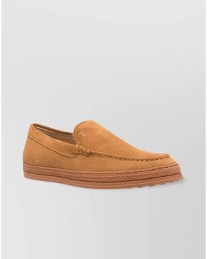 Tod's Suede Leather Slip-On Loafers - Multicolour