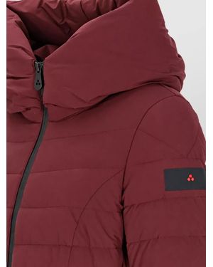 Peuterey Quilted Hooded Puffer Jacket - Red