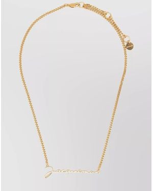 Jacquemus 'The Chain Script' Necklace - White