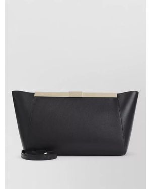 Giorgio Armani Leather Clutch Bag - Black