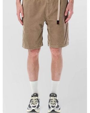 Gramicci Relaxed Corduroy Shorts Durable Pockets Design - Natural