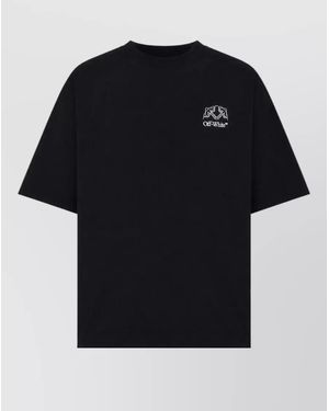 Off-White c/o Virgil Abloh Cotton Printed Short-Sleeve T-Shirt - Black