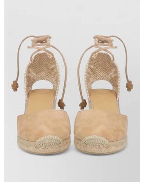 Castañer Leather Cute Espadrilles - Natural
