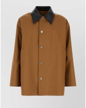 Jil Sander Organic Cotton Trench Coat - Brown