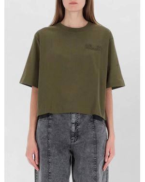Baum und Pferdgarten Jiana Crew Neck Cropped Short Sleeve Top - Green