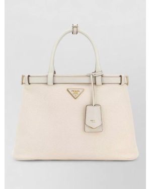 Prada Na Canvas Tote Bag - Natural
