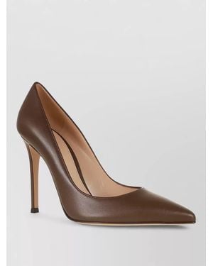 Gianvito Rossi Nappa 105 Pumps Pointed Toe Design - Brown