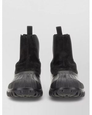 Diemme Balbi Ankle Boots Elastic Panels Lug Sole - Black