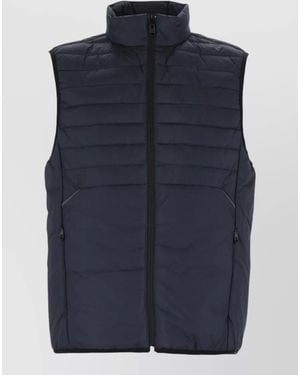 BOSS Padded Jacket High Collar Side Pockets - Blue