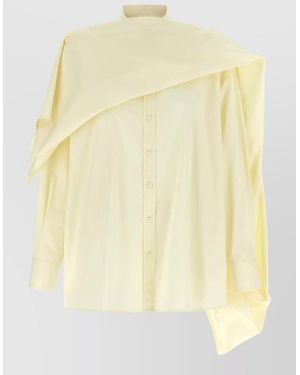 ARMARIUM Asymmetric Draped Shirt - Yellow