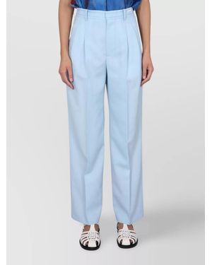 Marni Virgin Wool Tailored Trousers - Blue