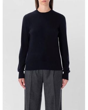 Rhea Costa Knitwear Crew Neck Long Sleeve Top - Blue