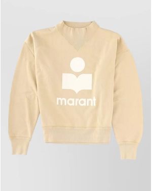 Isabel Marant Cotton-Blend Sweatshirt - Natural