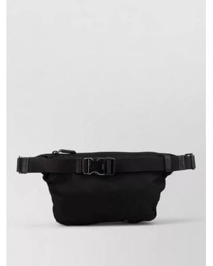Prada Belt Bag Adjustable Strap Front Zipper Pocket - Black