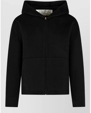 Acne Studios Cashmere Blend Hooded Jacket - Black
