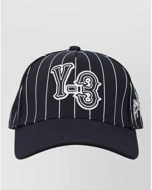 Y-3 Pinstripe Cap High Crown Curved Brim - Black