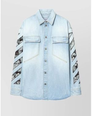 Off-White c/o Virgil Abloh Shirt Fresh Flap Pockets - Blue