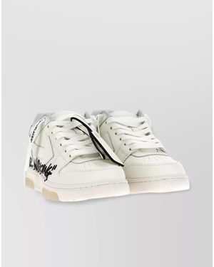 Off-White c/o Virgil Abloh Leather Low-Top Trainers - Natural