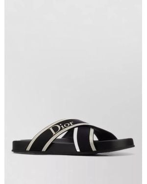 Dior Slides And Flip Flops Crossed Straps - Multicolor