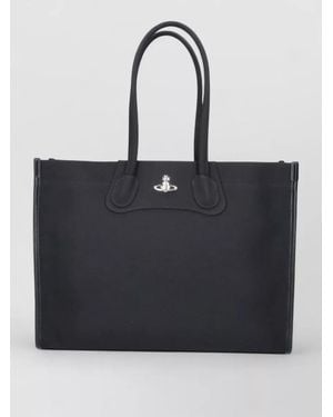 Vivienne Westwood Shoulder Bag Shopper Top Handles Design - Black