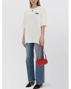 Fiorucci Candy Patch Embroidered Short Sleeve Shirt - White