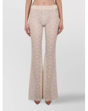 DSquared² Embroidered Flared Trousers - Pink