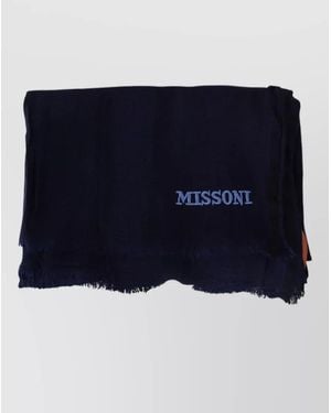 Missoni Wool Knit Scarf - Blue