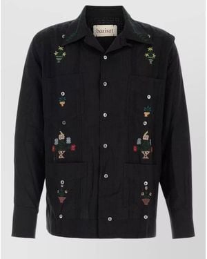 BAZISZT Cotton Shirt - Black
