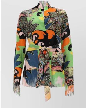 Etro Fringed Jacket - Multicolour