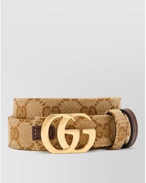 Gucci Leather Reversible Belt - Metallic