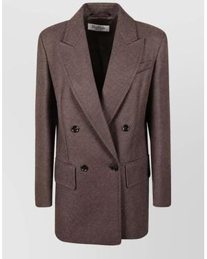 Max Mara Single-Breasted Coat - Brown