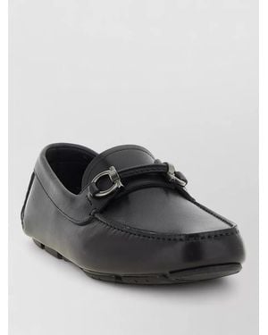 Ferragamo Leather Loafers - Black